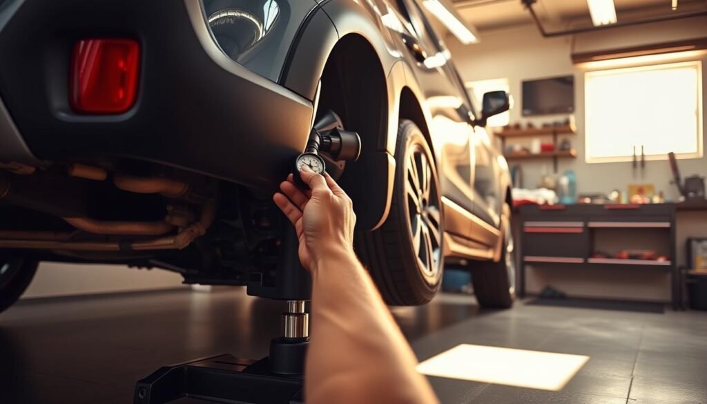 Adjusting tire pressure Subaru Outback