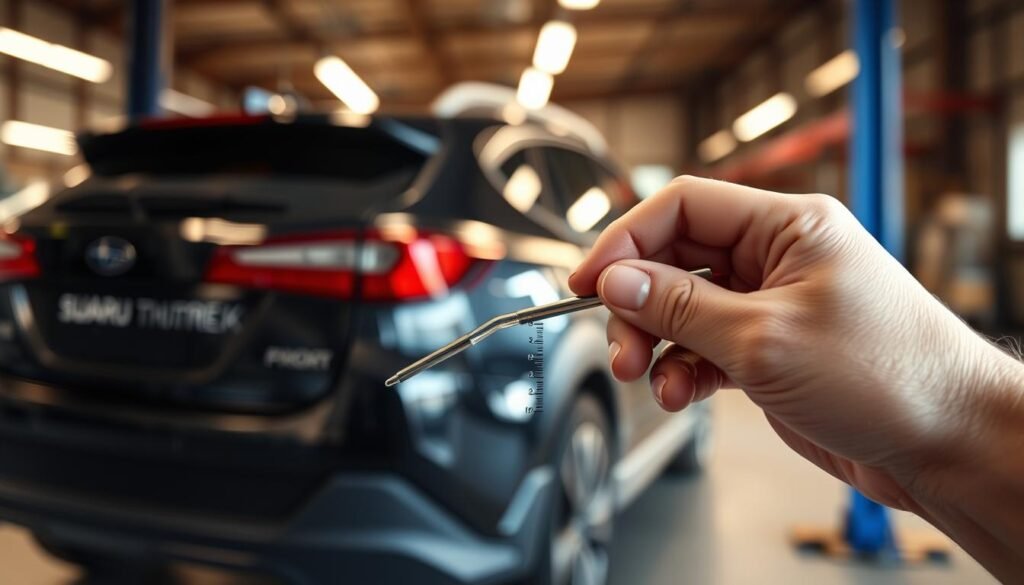 Checking Subaru Crosstrek oil level Checking Subaru Crosstrek oil level