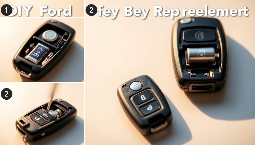 DIY ford key fob battery replacement process