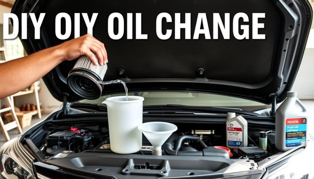 DIY oil change process DIY oil change process