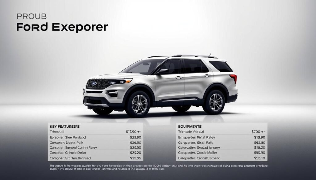 Ford Explorer pricing and equipment details Ford Explorer pricing and equipment details