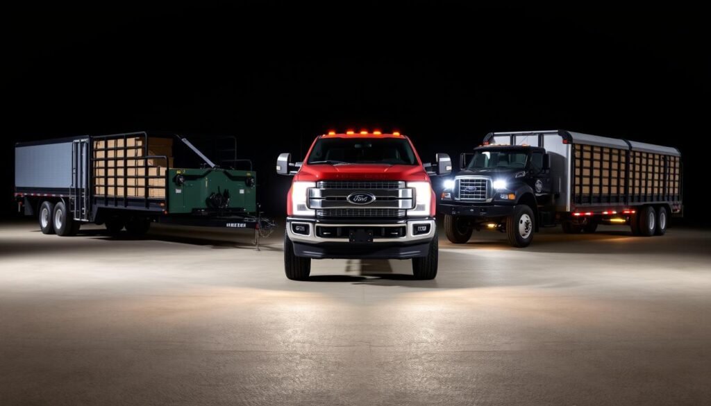 Ford f250 gas vs. diesel towing comparison