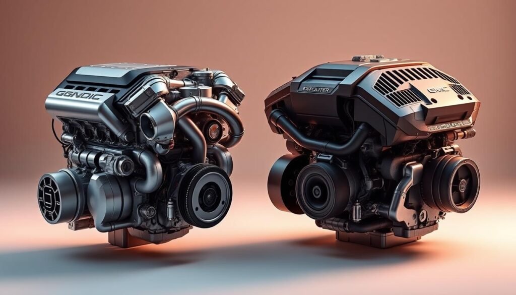 GMC Acadia engine and Ford Explorer horsepower performance comparison