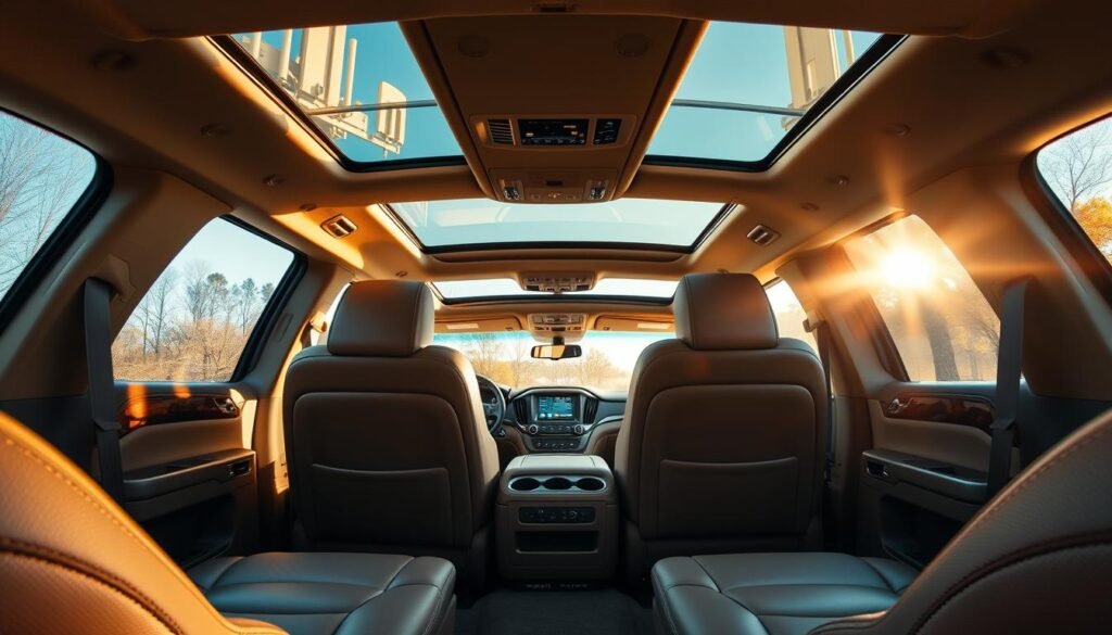 Interior space of Chevy Tahoe and GMC Yukon
