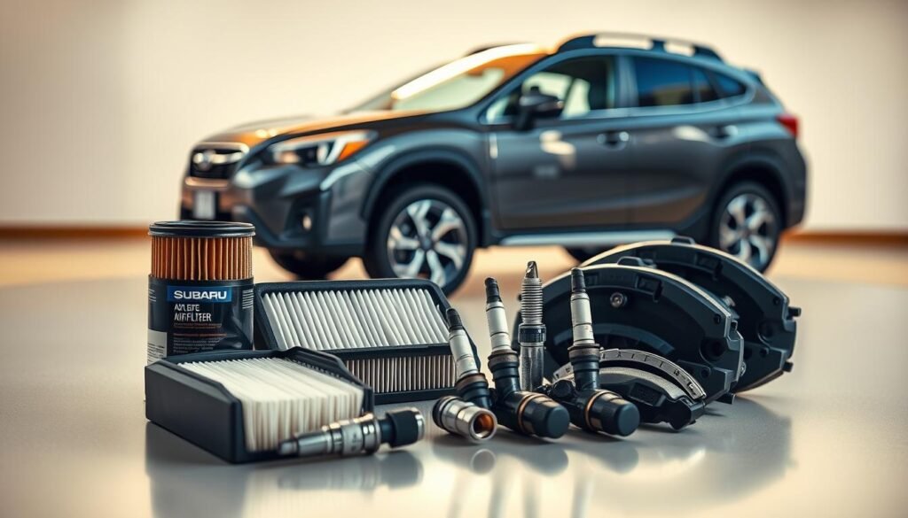Subaru Crosstrek recommended maintenance components
