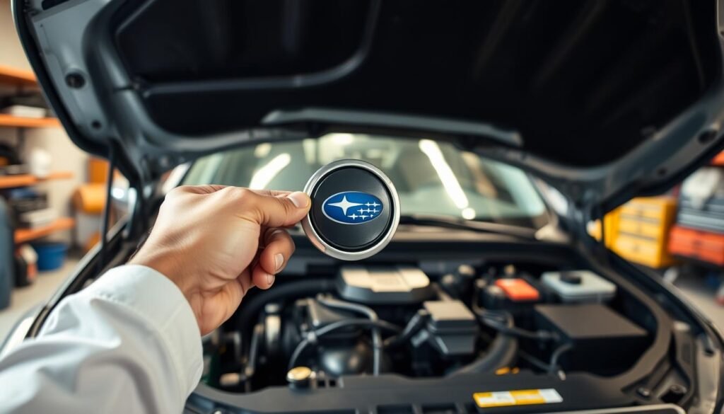 checking gas cap Subaru checking gas cap Subaru