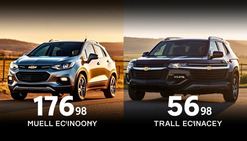 chevy trax vs trailblazer specs