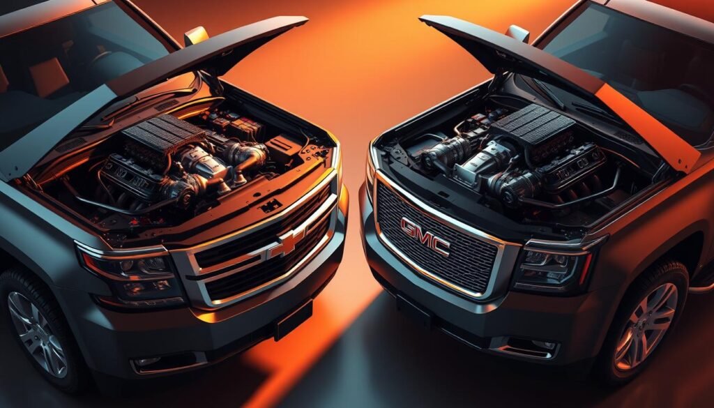 engine performance comparison of Tahoe and Yukon
