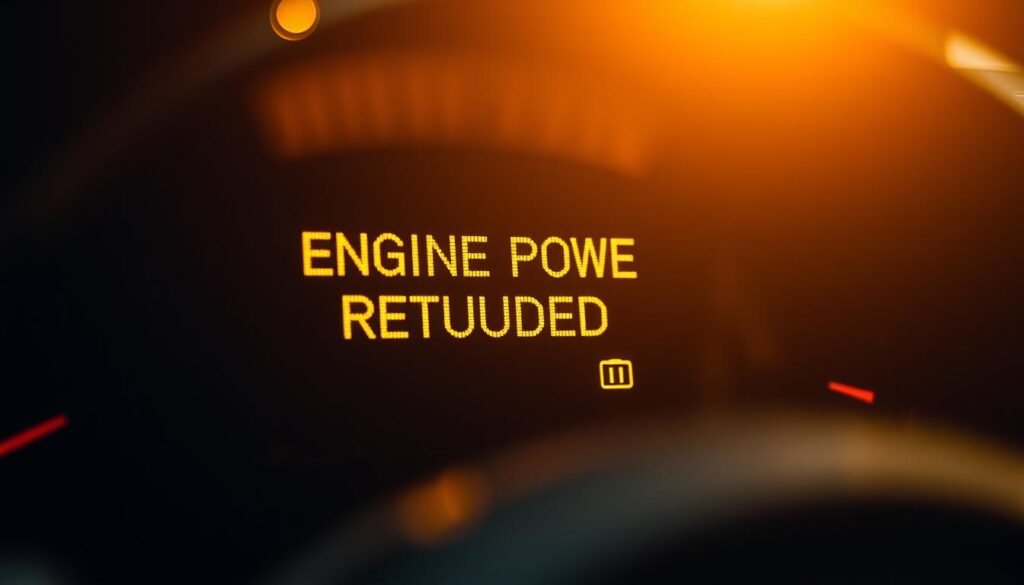 engine power reduced definition