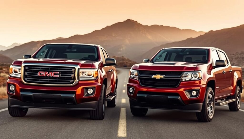 gmc canyon vs chevy colorado exterior design
