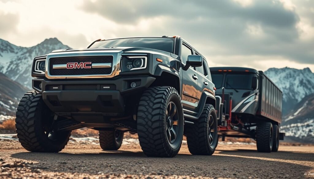 gmc hummer ev towing capacity