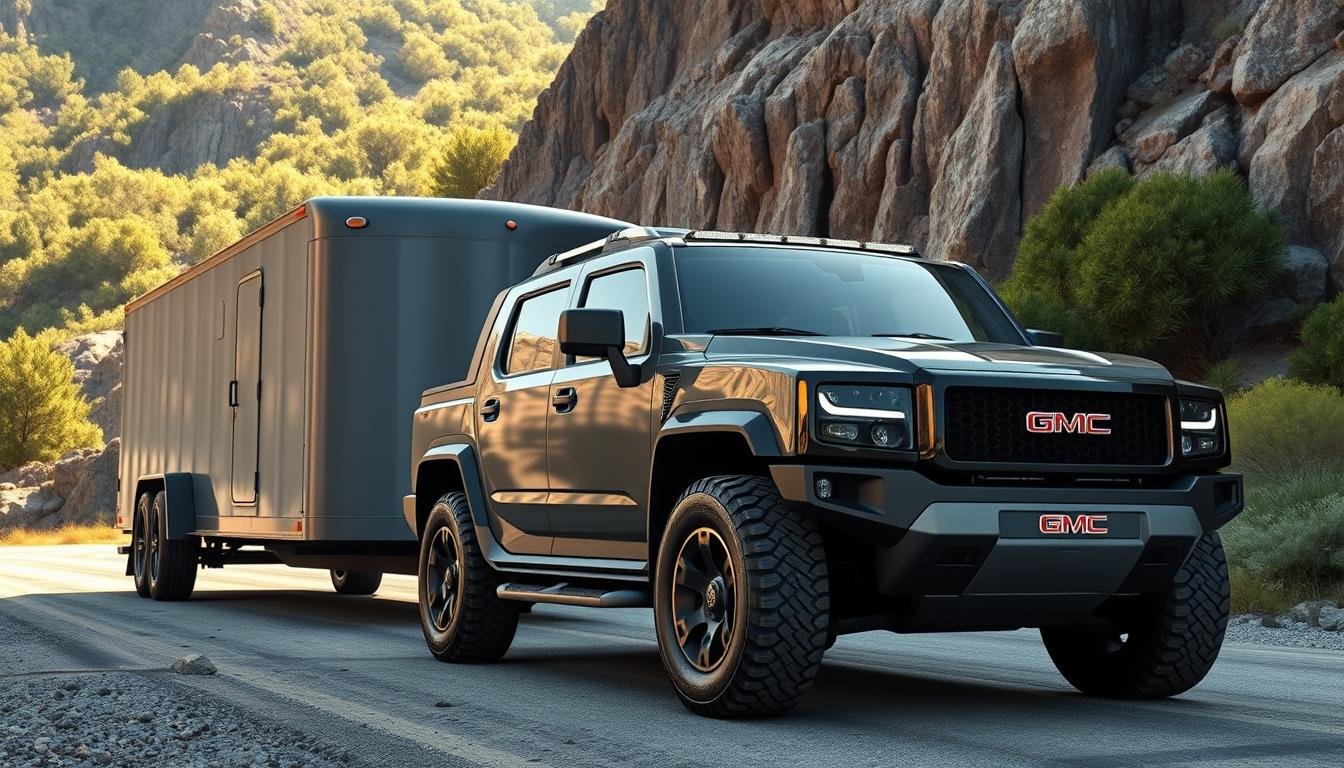 gmc hummer ev towing capacity