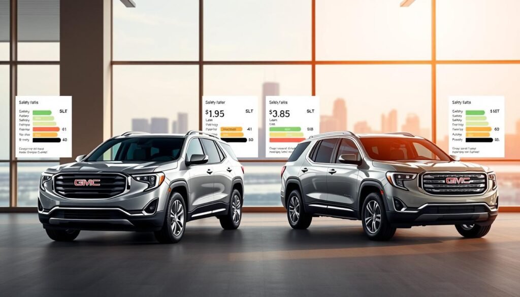 gmc sle vs slt safety ratings