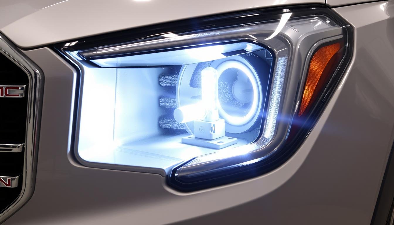 gmc terrain headlight bulb replacement
