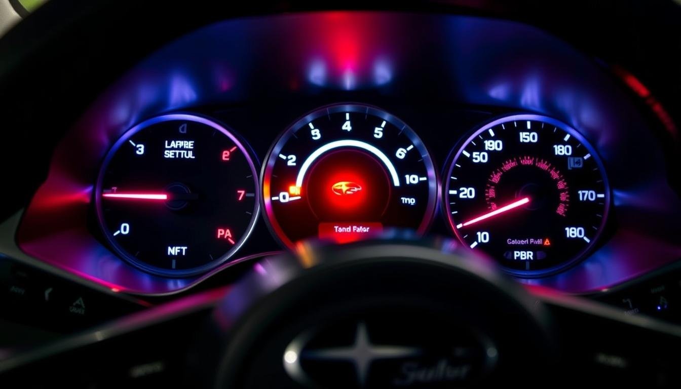 subaru cruise control light flashing