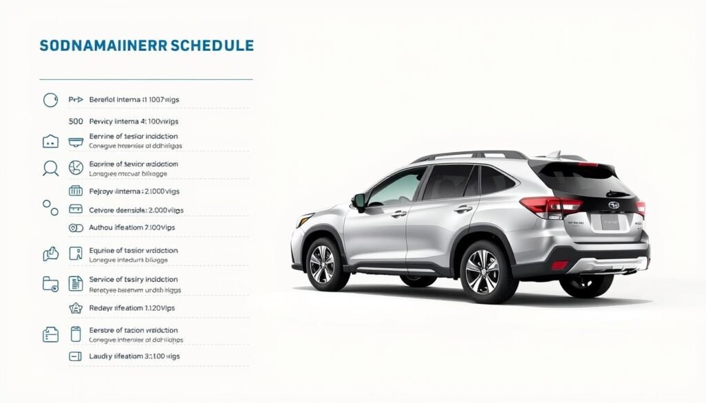 subaru forester maintenance schedule