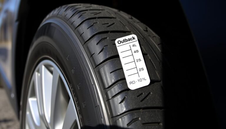 subaru outback tire pressure