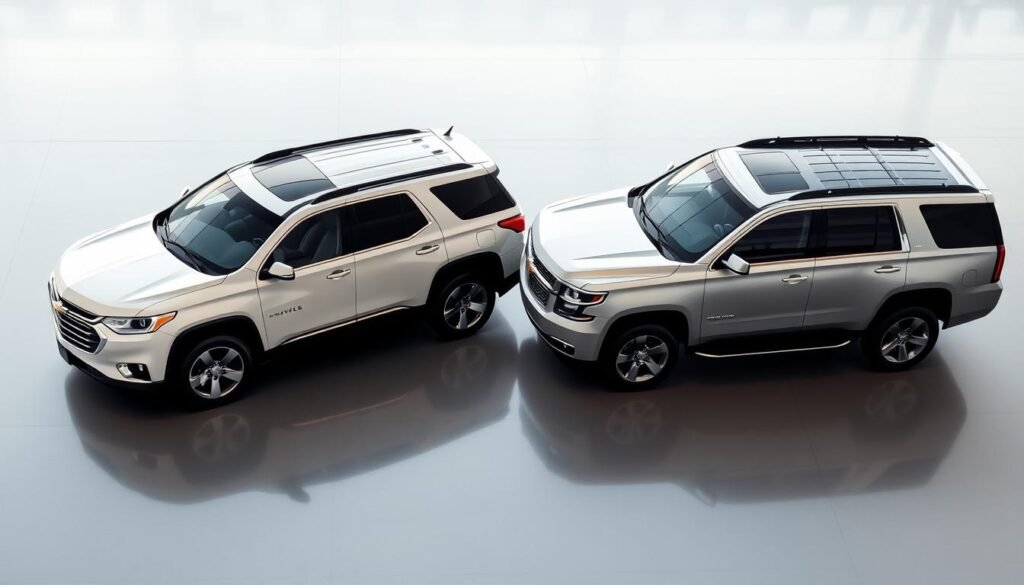 Chevy Traverse vs Tahoe Size Comparison