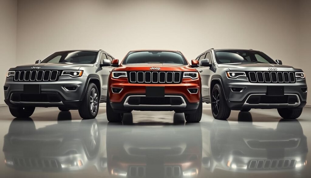 Comparative features of Jeep Grand Cherokee trims