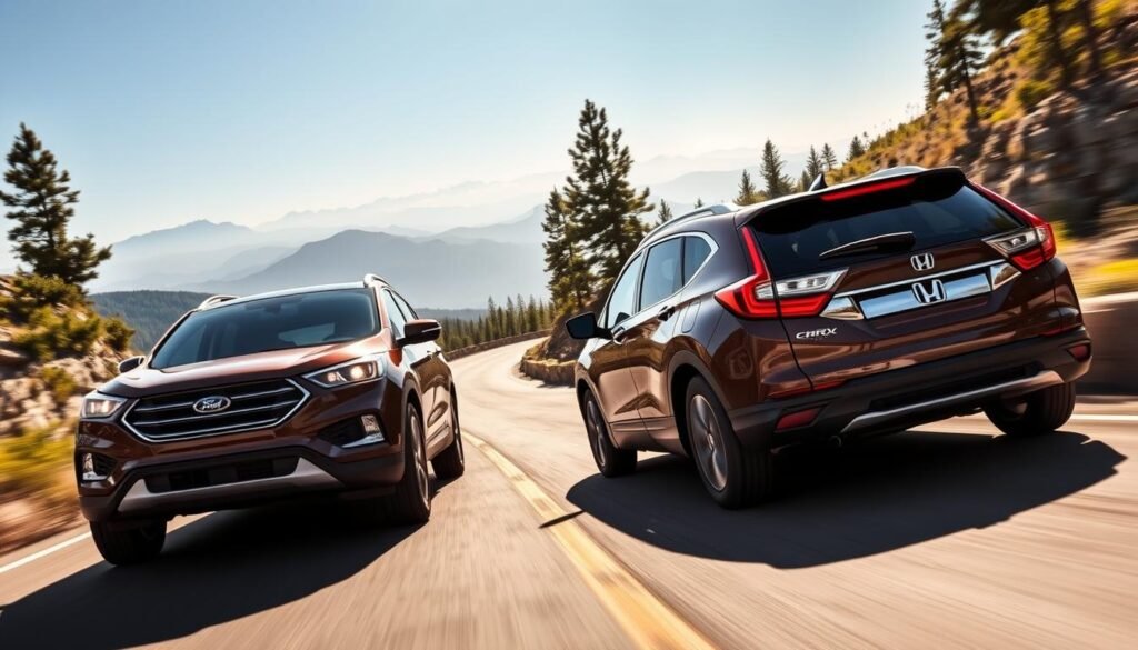 Ford Escape performance comparison with Honda CR-V performance
