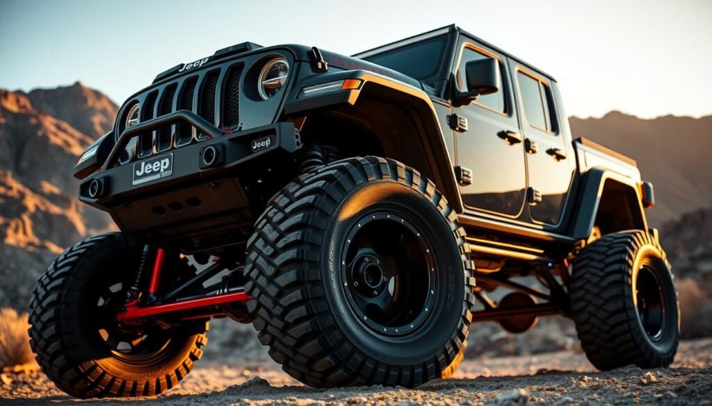 Jacked Up Jeep Gladiator exterior design