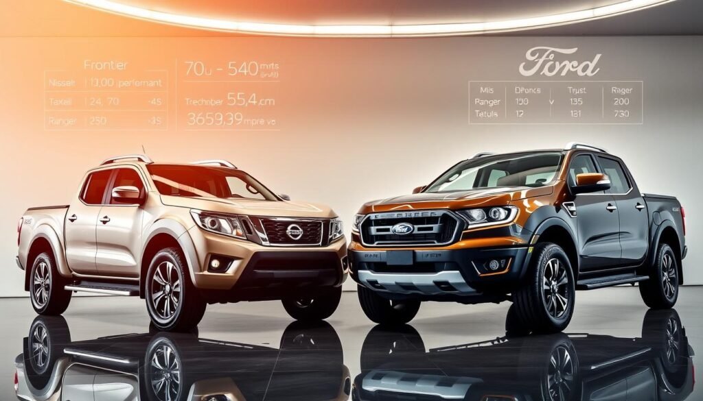 Nissan Frontier vs Ford Ranger truck performance ratings