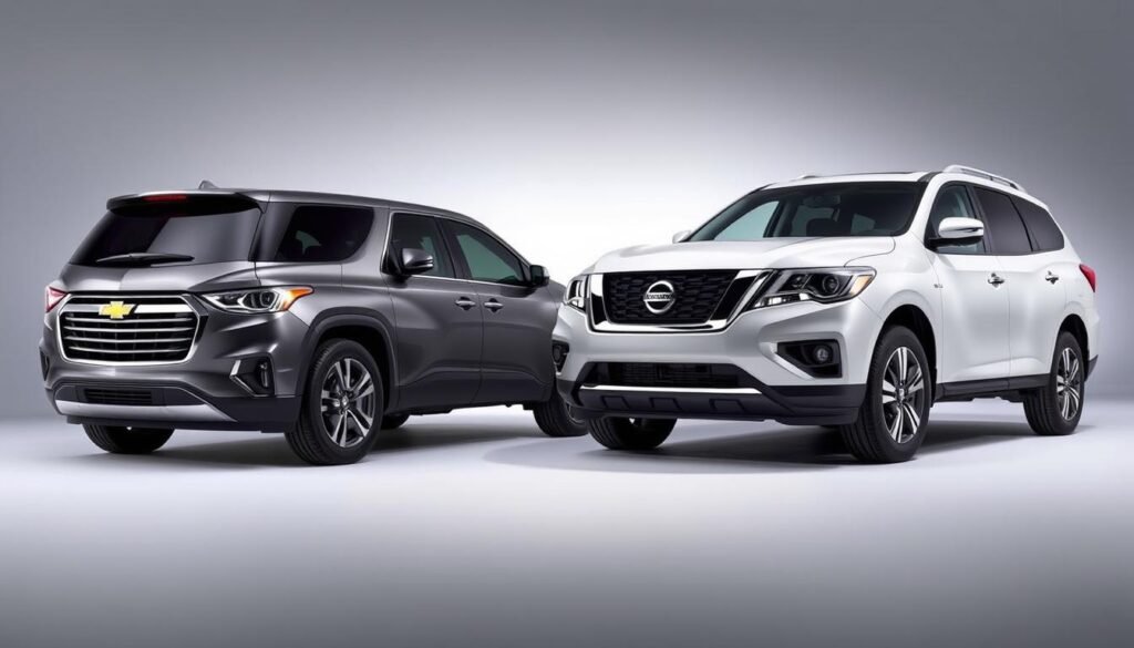 Price comparison between Chevy Traverse and Nissan Pathfinder