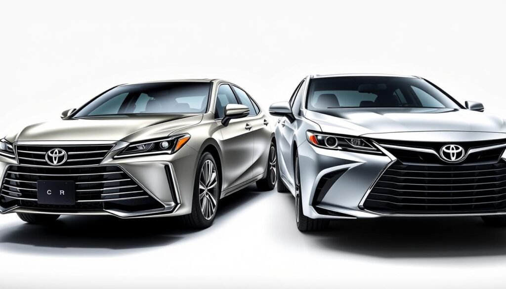 Toyota crown vs camry design comparison