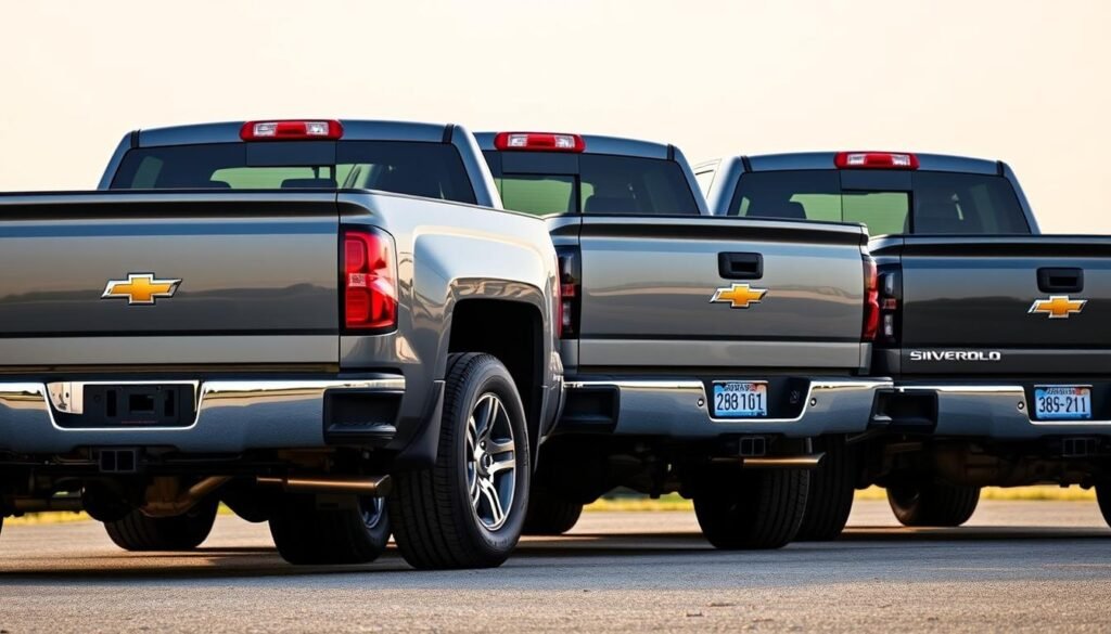 chevy silverado crew cab bed length comparison