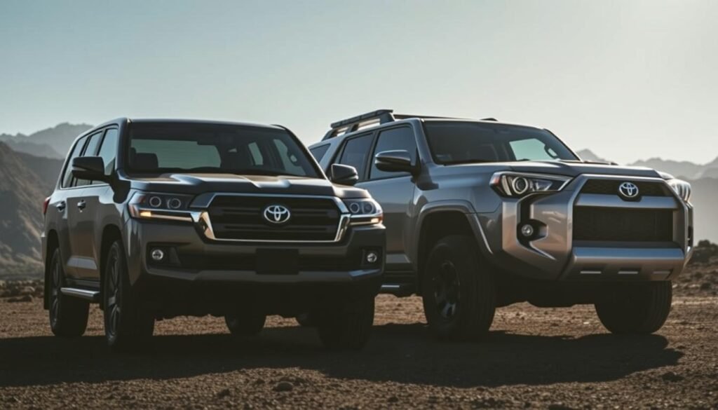 differences between toyota land cruiser and 4runner