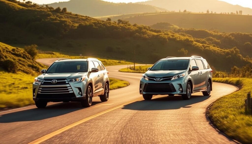 driving experience with Highlander and Sienna