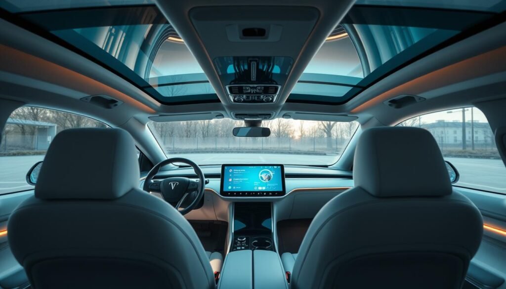 electric car interior
