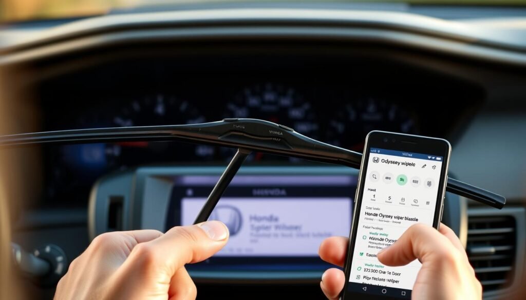 finding honda odyssey wiper blade size