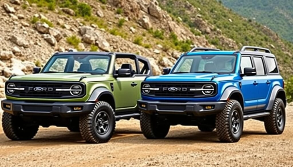 ford bronco badlands vs wildtrak features