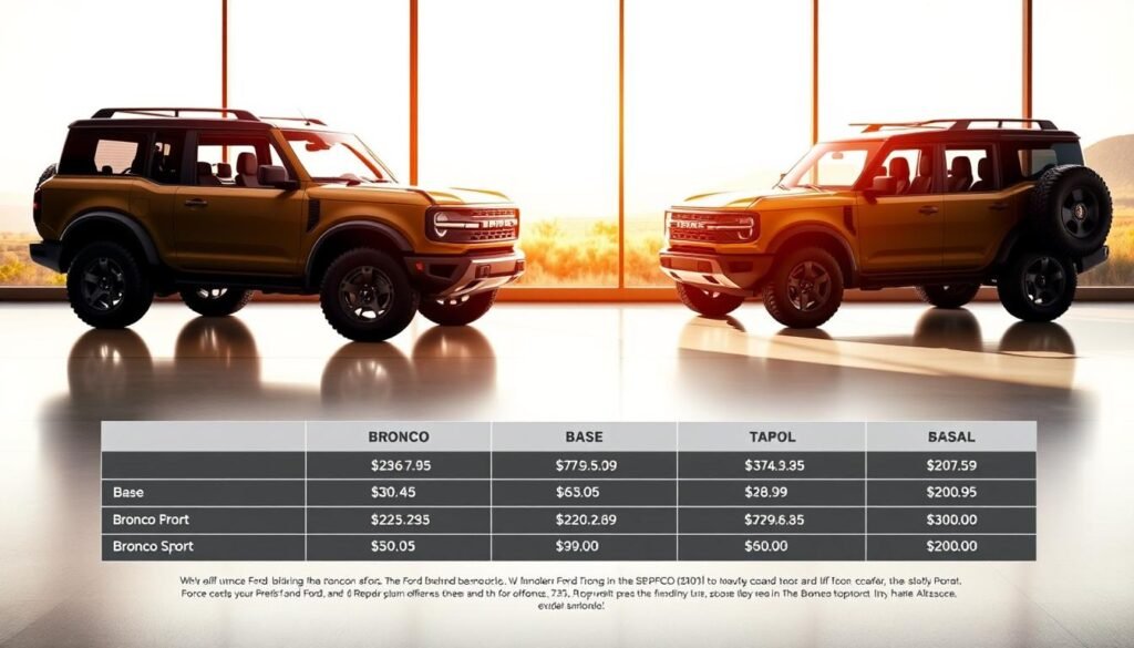 ford bronco pricing