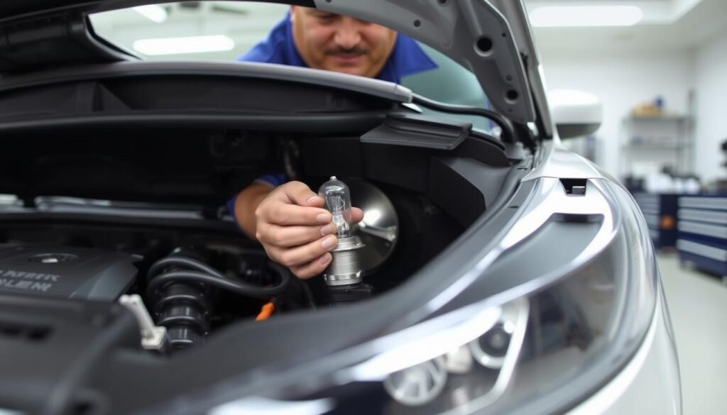 ford escape headlight bulb replacement guide