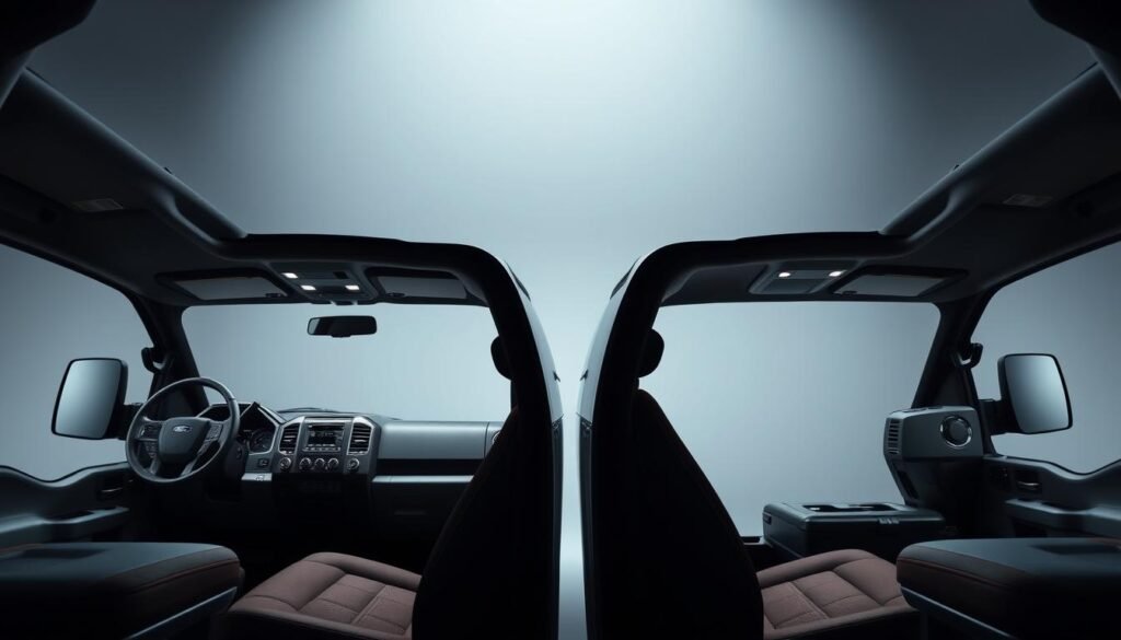 ford super cab vs crew cab headroom