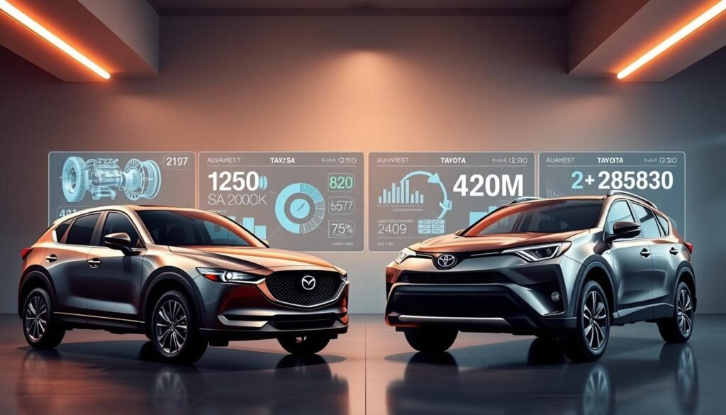 fuel efficiency comparison Mazda CX-5 vs Toyota RAV4 fuel efficiency comparison Mazda CX-5 vs Toyota RAV4