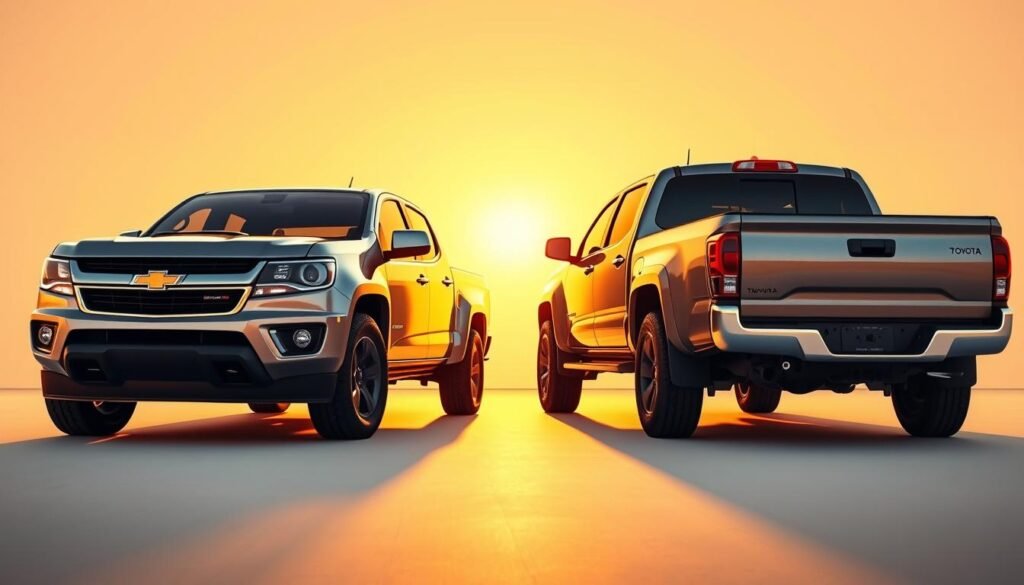 fuel efficiency comparison of Chevy Colorado and Toyota Tacoma