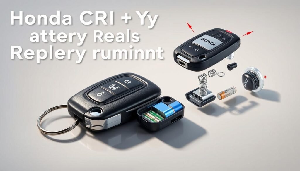 honda crv key fob battery replacement instructions