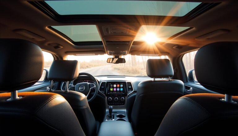 inside of jeep grand cherokee