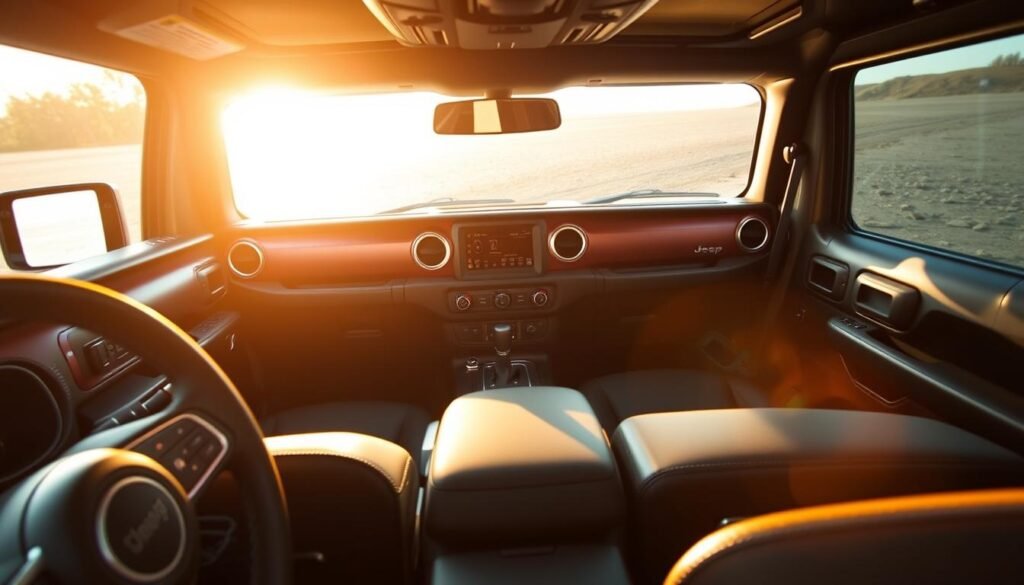 interior features of jeep jl and jk