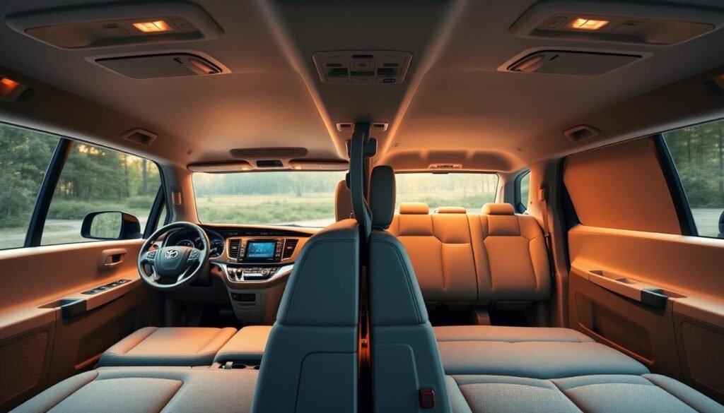 interior space in toyota sienna and honda odyssey