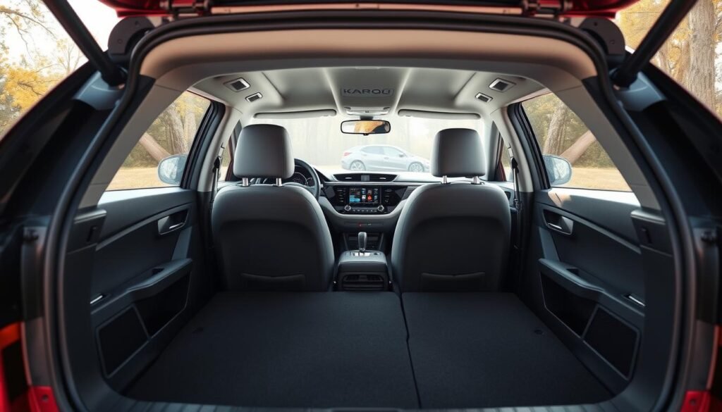 interior space of Skoda Karoq