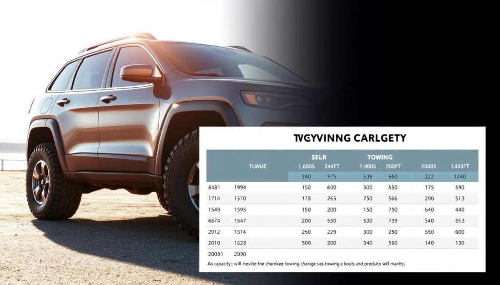 jeep cherokee towing capacity chart