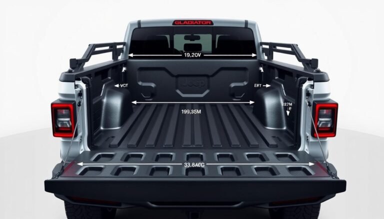 jeep gladiator bed length