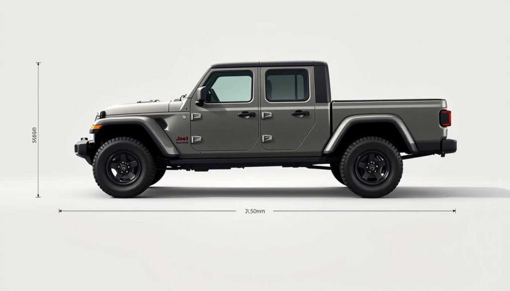 jeep gladiator dimensions jeep gladiator dimensions