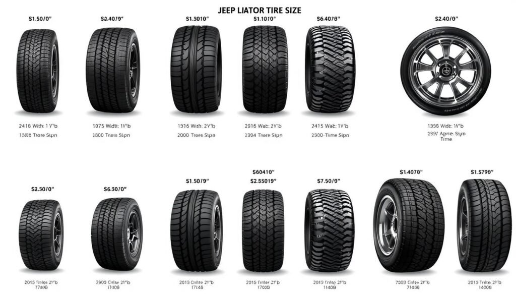 jeep gladiator tire size guide