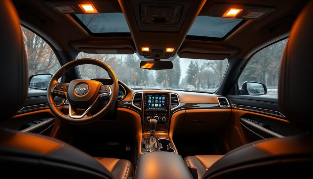 jeep grand cherokee interior features