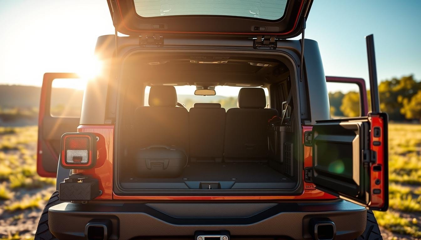 jeep wrangler 4 door cargo space